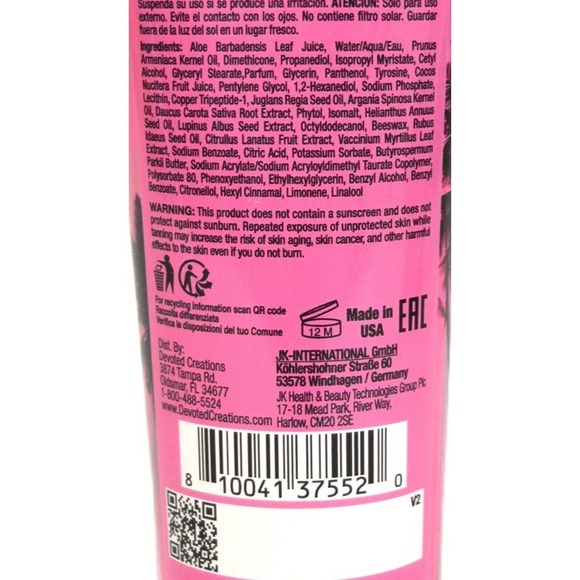 Devoted Creations Going Off Tropic Dark Tanning Lotion Indoor Outdoor 8.5 oz - Picture 4 of 4